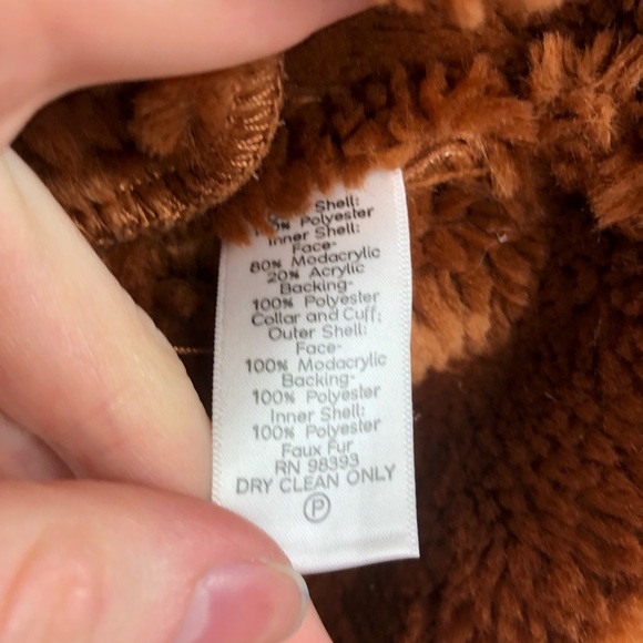 Rachel Zoe Tan Faux Fur Asymmetrical Jacket Coat S - Picture 3 of 4